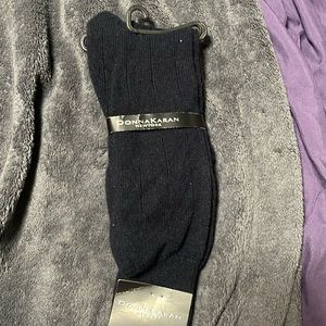 Donna Karan New York cashmere navy men’s dress socks new old stock